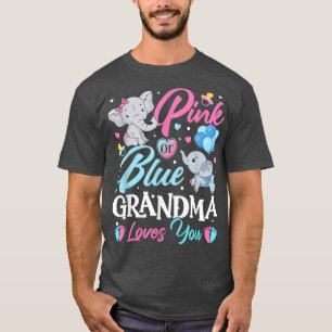 Elephant Blue Rosa Grandma Kärlek You Gravid Rev T Shirt