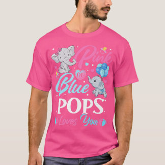 Elephant Blue Rosa POPS Kärlek You Gravid Reveal T Shirt