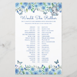 Elephant Blue skulle hon hellre hellre visa babykl