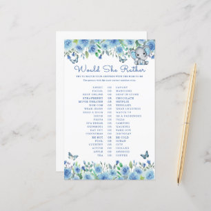 Elephant Blue skulle hon hellre hellre visa babykl