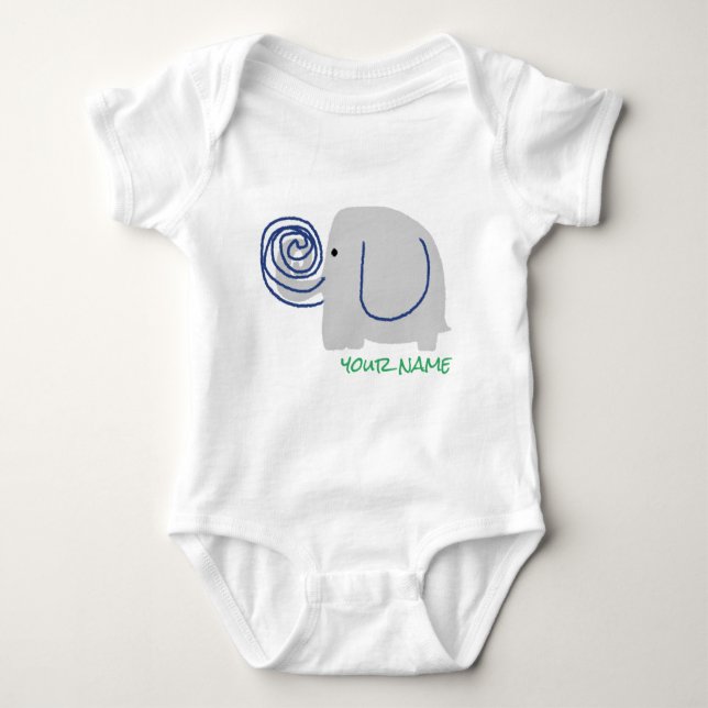 elephant bodysuits t shirt (Framsida)