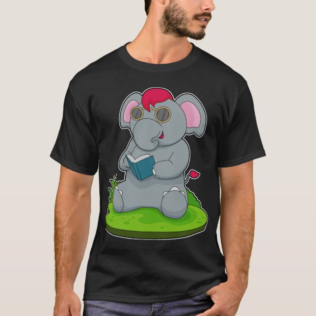 Elephant Bok Glass T Shirt (Framsida)
