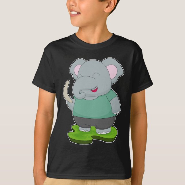 Elephant Boomerang T Shirt (Framsida)