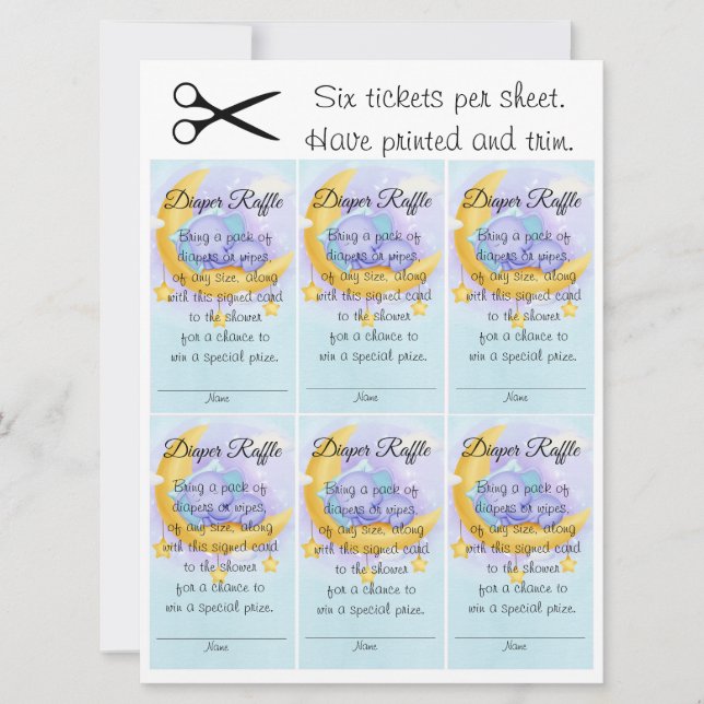 Elephant Boy Sweet Baby Shower Raffle Inbjudningar (Framsida)