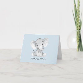 Elephant Boys Baby Shower Tackkort