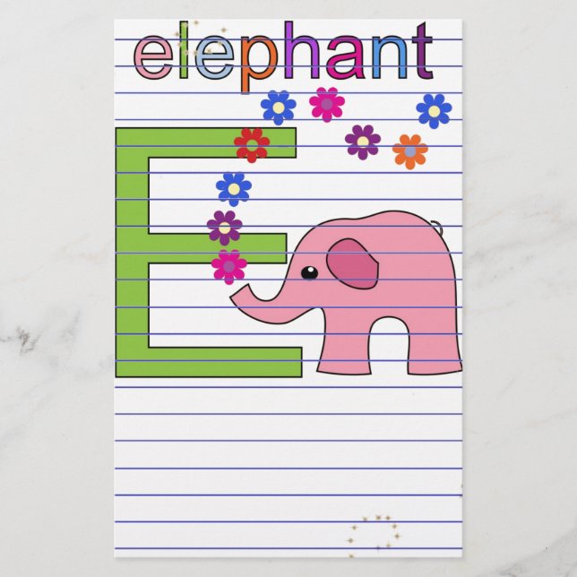 Elephant Brev E Brevpapper (Framsida)