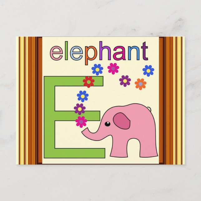 Elephant Brev E Vykort (Framsida)