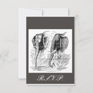 Elephant Bröllop OSA Kort