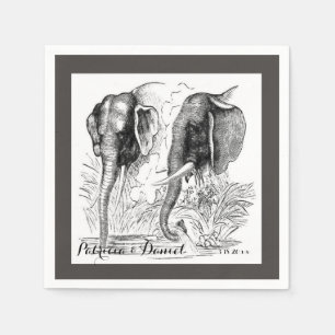 Elephant Bröllop Pappersservett
