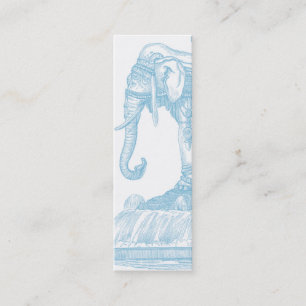 Elephant Buddha Quote Mini Visitkort