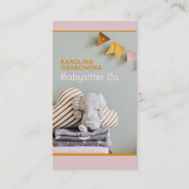 Elephant, Bunting Flagga Babywatch Visitkort