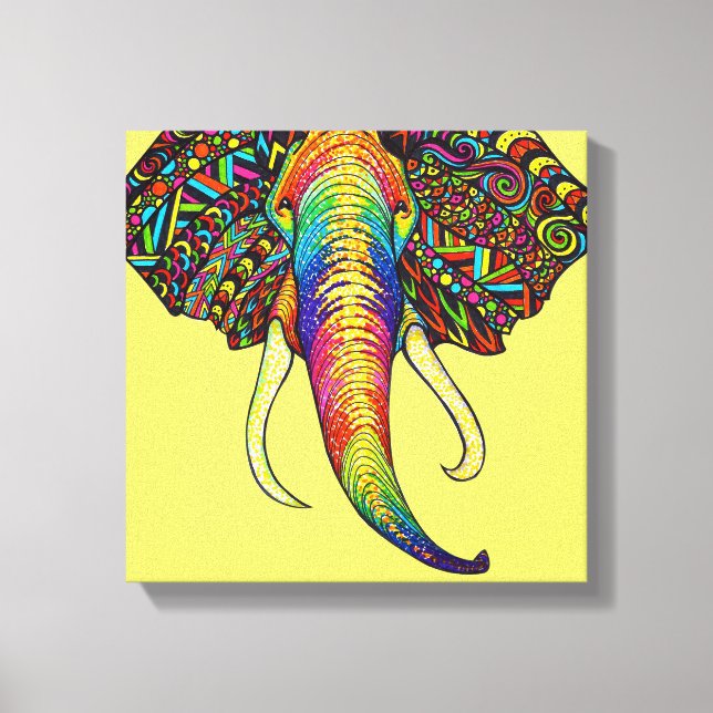 Elephant Canvastryck (Framsida)