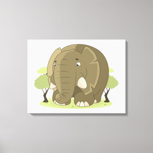 Elephant Canvastryck (Framsida)
