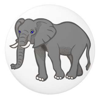 Elephant Ceramic Furnetings Cabinet Knobs Knopp