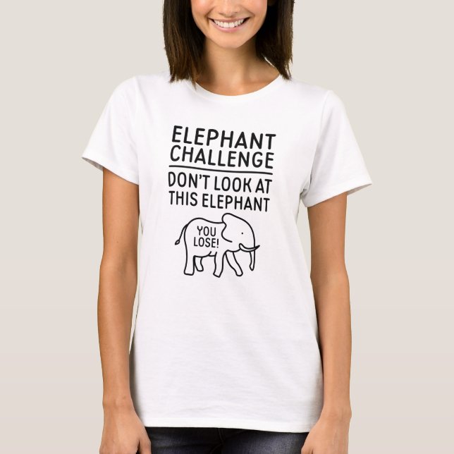 Elephant Challenge T Shirt (Framsida)