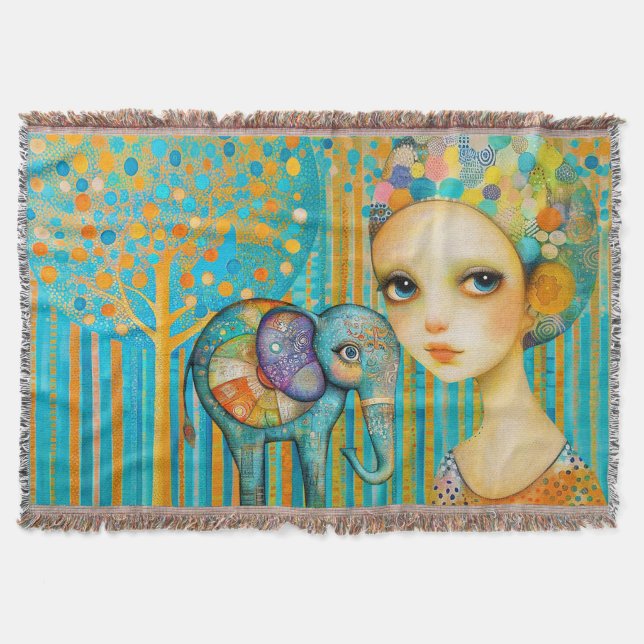 Elephant Charm Filt (Framsidan)