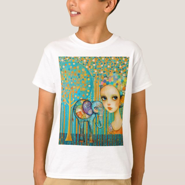 Elephant Charm T Shirt (Framsida)