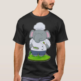 Elephant Chef Cook Pan T Shirt