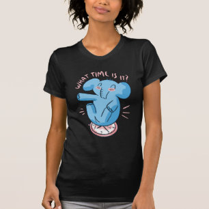 Elephant Clock Quote T Shirt