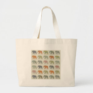 Elephant Colorful Animal Mönster Jumbo Tygkasse