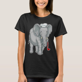 Elephant Cook Chef hat T Shirt