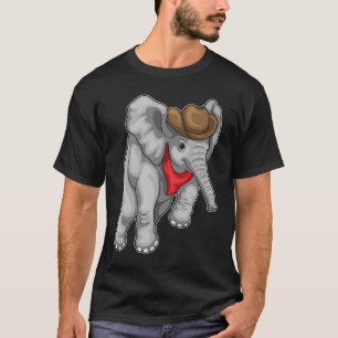 Elephant Cowboy Cowboyhatt T Shirt