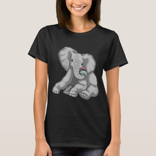 Elephant Cuptårta T Shirt (Framsida)