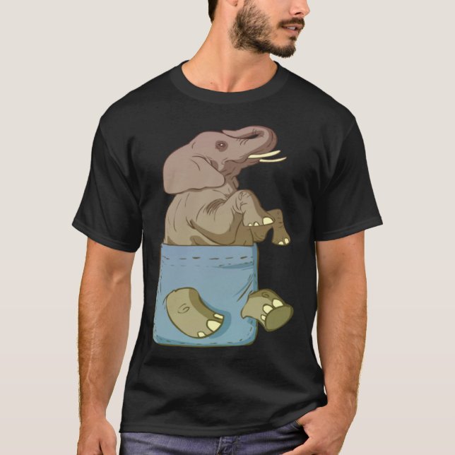 Elephant Cute Animals  for T Shirt (Framsida)