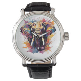 Elephant Design Hand Watch Armbandsur