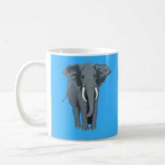Elephant Design Mugg, 11 oz för elefant älskare Kaffemugg
