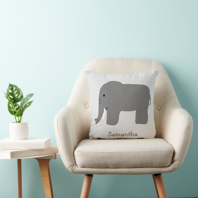 Elephant Design Personalised Kudde (Stol)