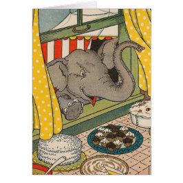 Elephant Desserts Hälsningskort