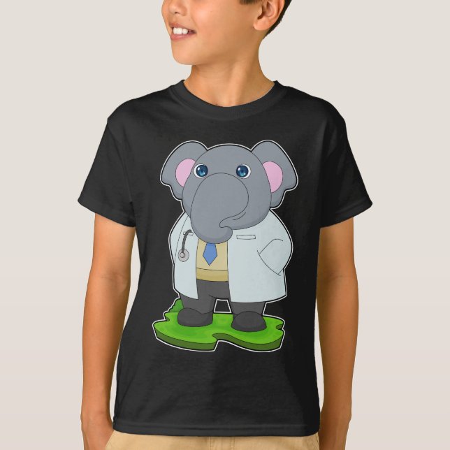 Elephant Doktor Doktor jackar T Shirt (Framsida)