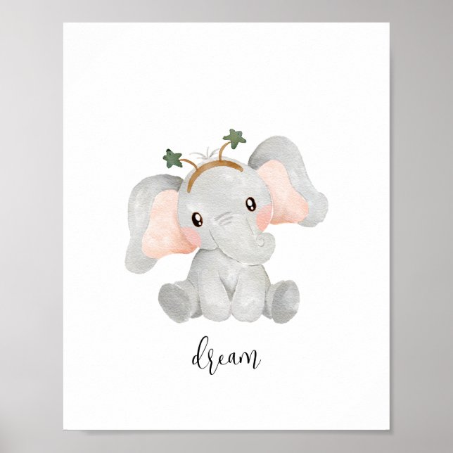 Elephant Dream Nursery Poster (Framsidan)