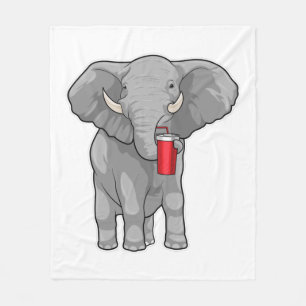Elephant Drinking mugg Fleecefilt