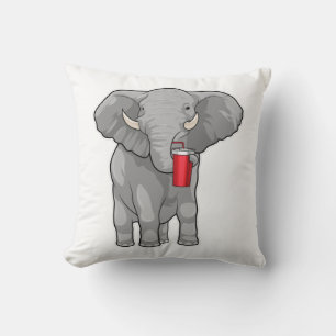 Elephant Drinking mugg Kudde