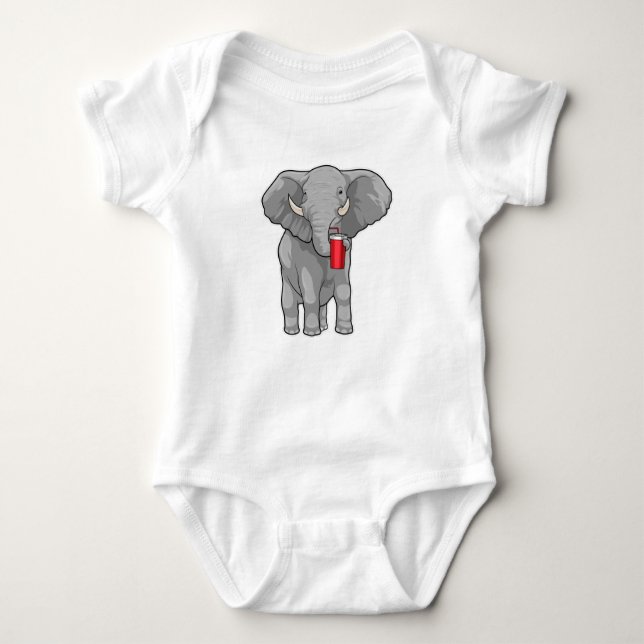 Elephant Drinking mugg T Shirt (Framsida)