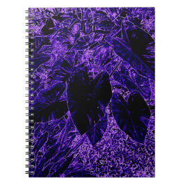 Elephant Ear Löv Deepest Lila Anteckningsbok