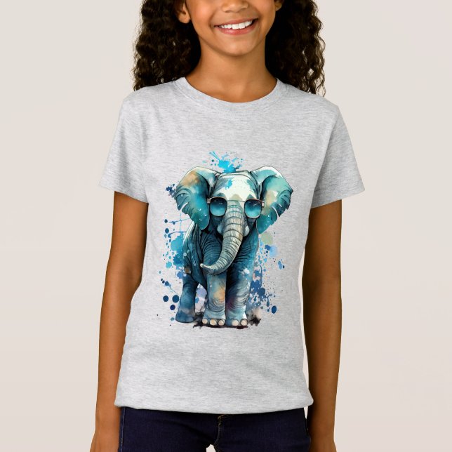 Elephant Elegance T Shirt (Framsida)