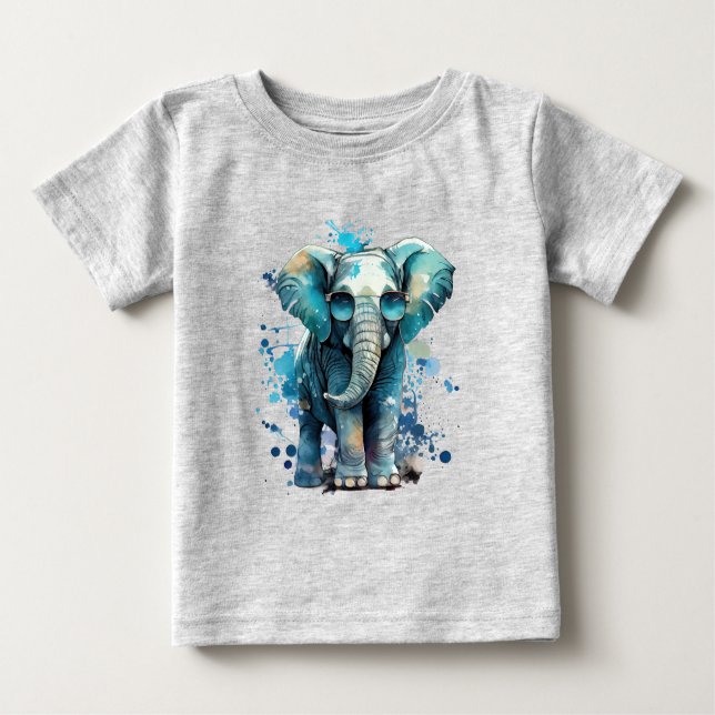 Elephant Elegance T Shirt (Framsida)