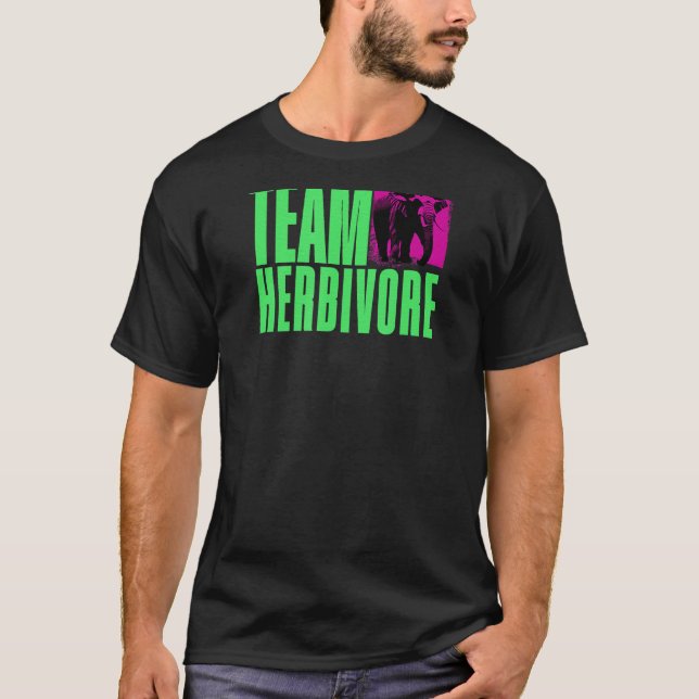 Elephant Elegance, Team Herbiäger - Vegan Strength T Shirt (Framsida)