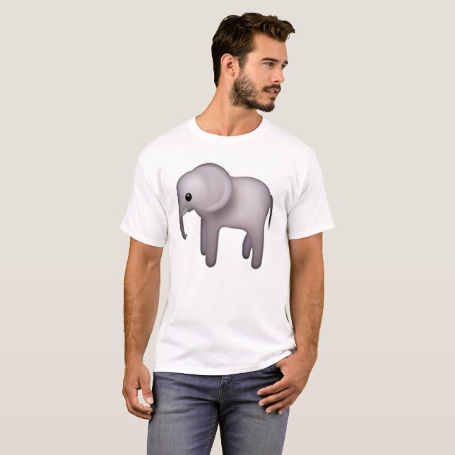 Elephant - Emoji Tee Shirt (Hel framsida)