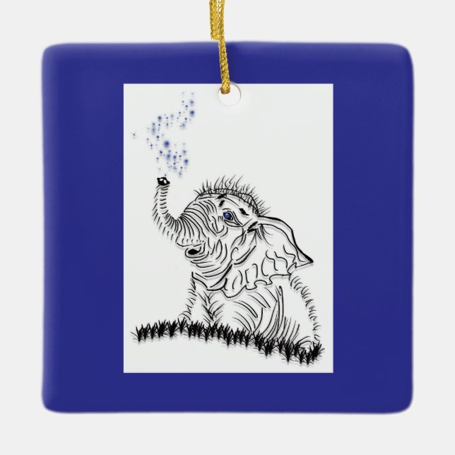 Elephant Energy Julgransprydnad Keramik (Framsida)