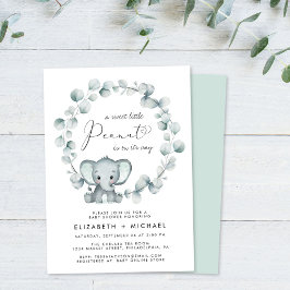 Elephant Eucalyptus Par Baby Shower Inbjudningar