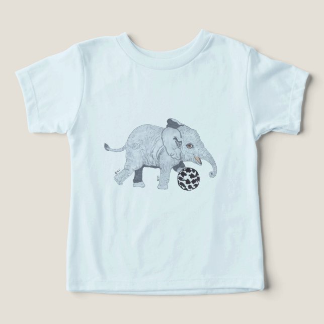 ELEPHANT EXERCISING T SHIRT (Design Framsida)