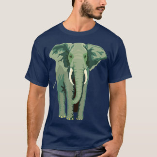 Elephant Face Funny Funny Animal Face Lover T Shirt