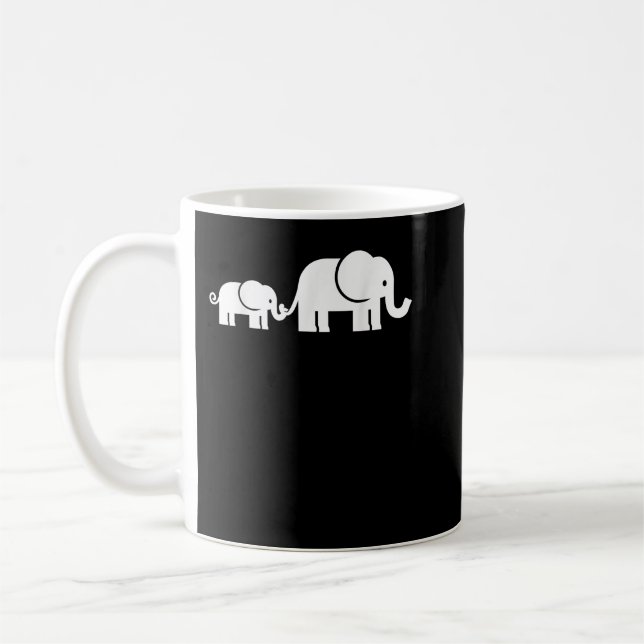 Elephant-familjen Kaffemugg (Vänster)
