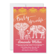 Elephant Family Baby Sprinkle - Indisk inspiration