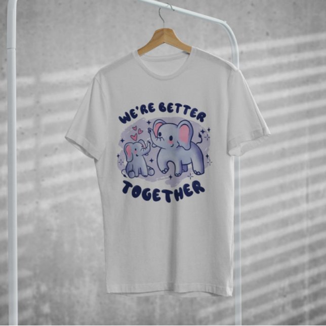 Elephant Family Cute T Shirt (Skapare uppladdad)