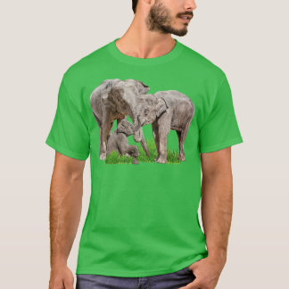 Elephant Family Zookeeper Zoolog Wildlife Safar T Shirt